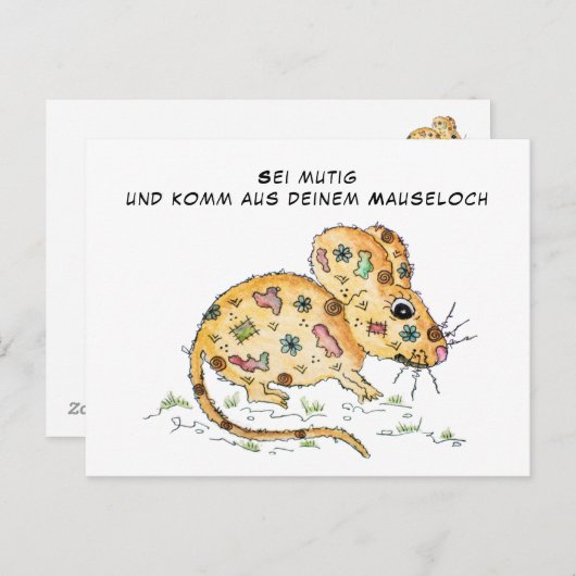 Carte Postale Sei mutig (Devant / Derrière)