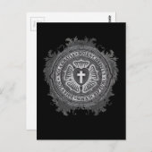 Carte Postale Seigneur chrétien "CHRÉTIEN de Jésus de rose de (Devant / Derrière)