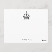 Carte Postale Seigneur de la Forêt (Dos)