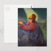 Carte Postale Seigneur Jésus Christ main peint Icône orthodoxe (Devant / Derrière)