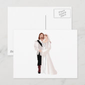 Carte Postale Seigneur Médiéval Et Dame (Devant / Derrière)