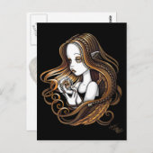 Carte postale "Seika" Amber Rose Crystal Ball Ange (Devant / Derrière)