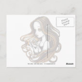 Carte postale "Seika" Amber Rose Crystal Ball Ange (Dos)