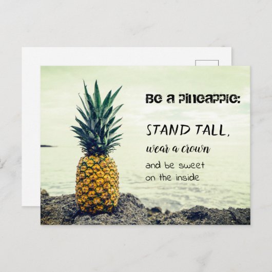 Carte Postale Sein eine Ananas (Devant / Derrière)