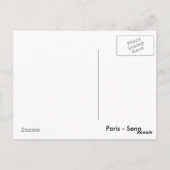 Carte postale Seine River Paris (Dos)