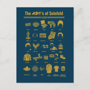Carte Postale Seinfeld ABC de Seinfeld Infographie