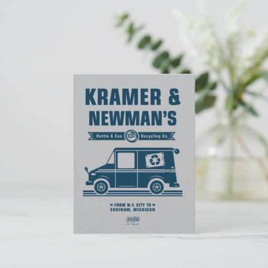Carte Postale Seinfeld | L'entreprise de recyclage de Kramer & N (Debout devant)