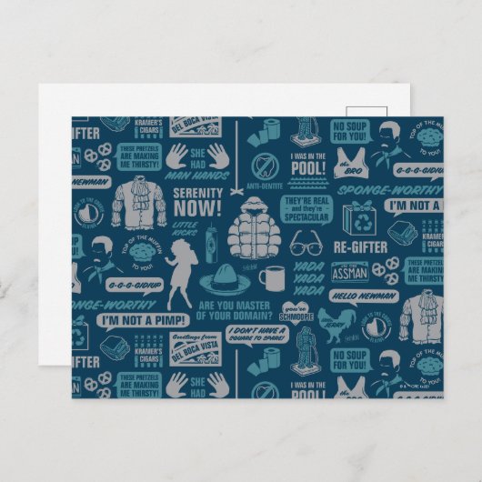 Carte Postale Seinfeld | Modèle de Mème (Devant / Derrière)