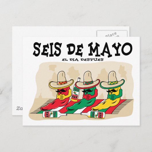 Carte Postale Seis De Mayo (Devant / Derrière)