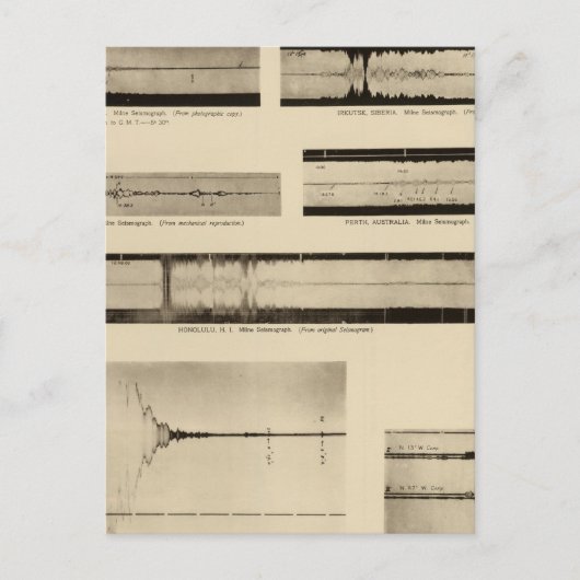 Carte Postale Seismogrammes californiens 2 (Devant)