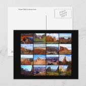 Carte Postale Seize Icônes Paysages Utah (Devant / Derrière)