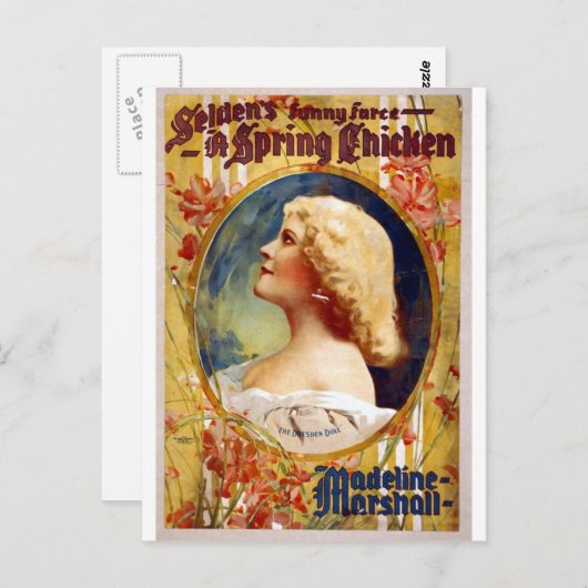 Carte Postale Selden's Funny Farce A Spring Chicken (Devant / Derrière)