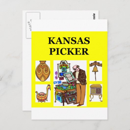 Carte Postale Sélecteur KANSAS (Devant / Derrière)