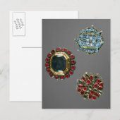 Carte Postale Sélection de broches costumées (Devant / Derrière)