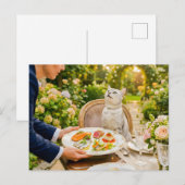 Carte Postale Sélection de morsures de poisson pour chat (Devant / Derrière)