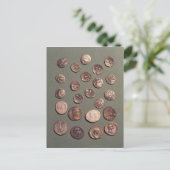 Carte Postale Sélection de pièces celtes et romaines trouvées (Debout devant)