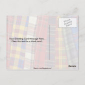 Carte Postale Sélection de tartans (Dos)
