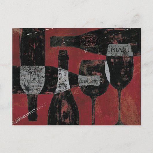 Carte Postale Sélection de vins (Devant)