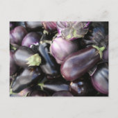 Carte Postale Sélection du marché des agriculteurs d'aubergines  (Devant)