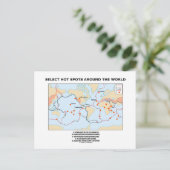 Carte Postale Sélectionnez Les Points Chauds Dans Le Monde (Debout devant)