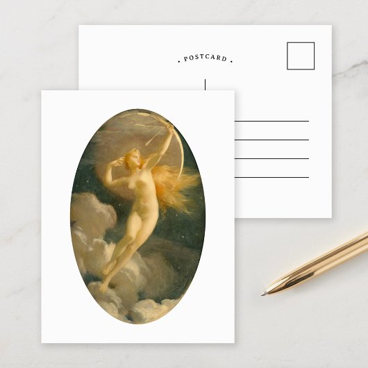 Carte Postale Séléné, déesse de la Lune | Jules Machard