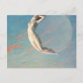 Carte Postale Selene Par Albert Aublet 1880 Femme Et Lune (Devant)