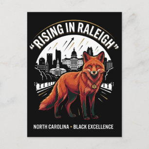 Carte Postale S'élevant à Raleigh Renard Rouge Excellence Hérita
