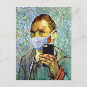 Carte Postale Selfie Autoportrait De Vincent Van Gogh Avec Masqu