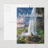 Carte Postale Seljalandsfoss Islande (Devant / Derrière)
