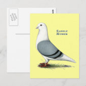 Carte Postale Selle bleue Homer (Devant / Derrière)