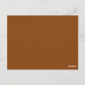 Carte Postale selle couleur brun (Dos)
