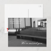 Carte Postale Selma Première Église chrétienne "Nous vous avons (Devant / Derrière)