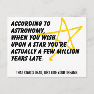 Carte Postale Selon l'astronomie