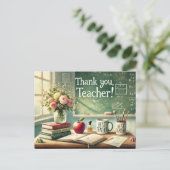 Carte Postale Semaine d'appréciation des enseignants (Debout devant)