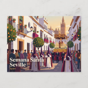 Carte Postale Semaine Sainte Séville Espagne