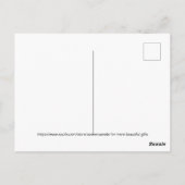 Carte Postale semi-brillant, taille standard, calme et colombes (Dos)