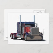 Carte Postale Semi camion (Devant / Derrière)