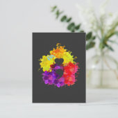 Carte Postale Semicolon de sensibilisation à la santé mentale co (Debout devant)