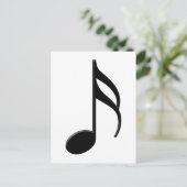 Carte Postale Semiquaver - Symbole musical Seizième Note (Debout devant)