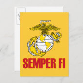 Carte Postale Semper Fi [EGA] (Devant / Derrière)