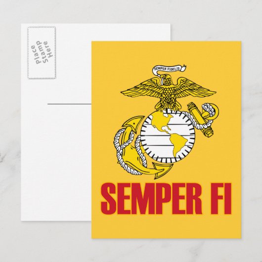 Carte Postale Semper Fi [EGA] (Devant / Derrière)