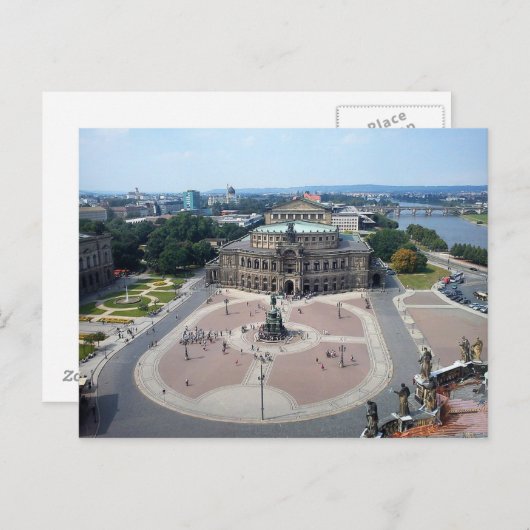Carte Postale Semperoper de Dresde Germany (Devant / Derrière)