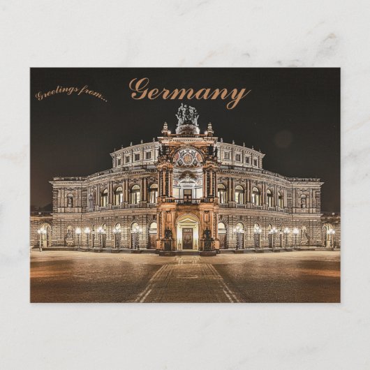 Carte Postale Semperoper Dresden Allemagne (Devant)