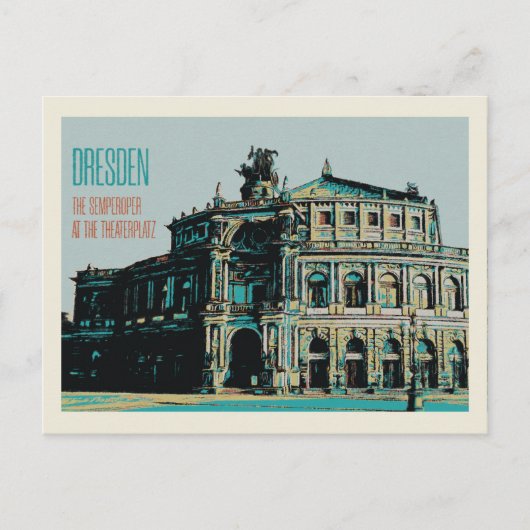 Carte Postale Semperoper Opera House & Concert Hall, Dresden (Devant)