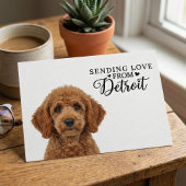 Carte Postale Sending Love From Detroit Postcard