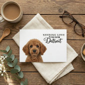 Carte Postale Sending Love From Detroit Postcard