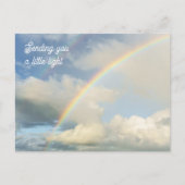 Carte Postale Sending You a Little Light Rainbow Thinking of You (Devant)