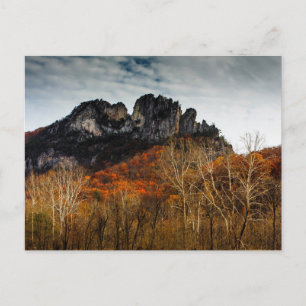Carte Postale Seneca Rocks à Fall, Virginie-Occidentale