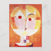 Carte Postale Senecio Portrait Abstrait Paul Klee (Devant)