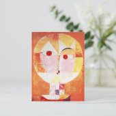 Carte Postale Senecio Portrait Abstrait Paul Klee (Debout devant)